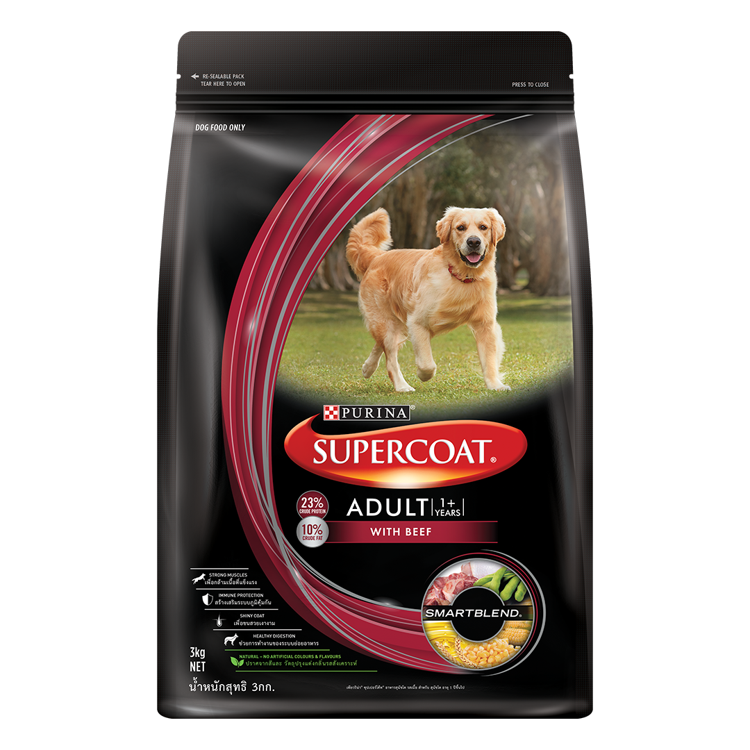 Purina Supercoat Beef Adult Dry Dog Food