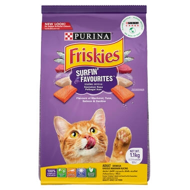 Purina Friskies Surfin Turfin Adult Dry Cat Food